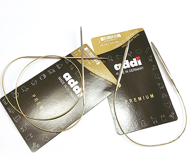 아디 줄바늘 40cm (2mm-7mm) 대바늘 명품, 상세페이지 참조, 1개