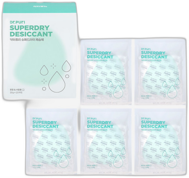 슈퍼드라이 서랍형 제습제 (총 ) 습기제거제 결로방지, 30g, 3개