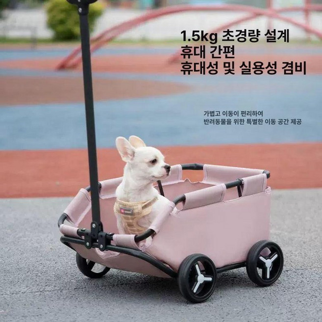 강아지유모차 개모차 산책 개 노령견 이동장 노령견, 블루 더블 백팩 43x27x30cm