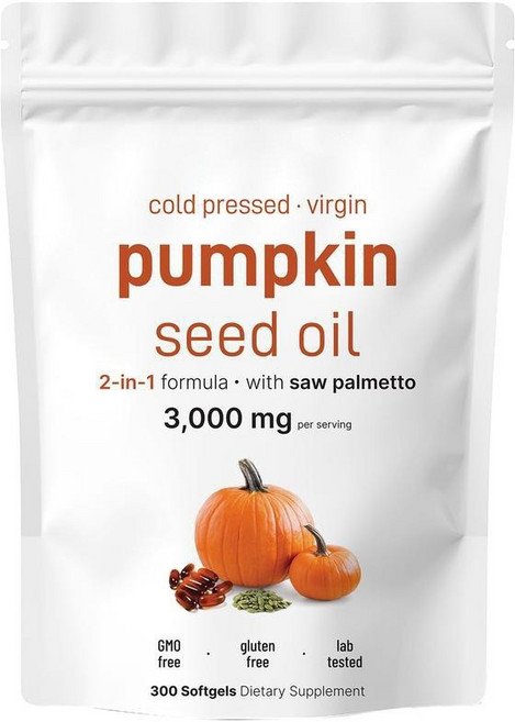 Pumpkin seed oil softge 호박씨 오일 소프트젤, 180