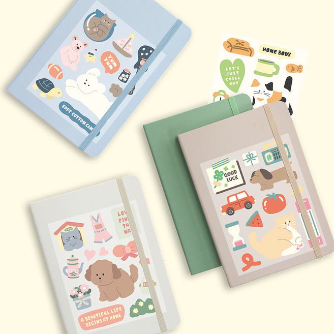 나의색 나의하루 vol.7 노트 - 무선 노트, 스카이, 1개