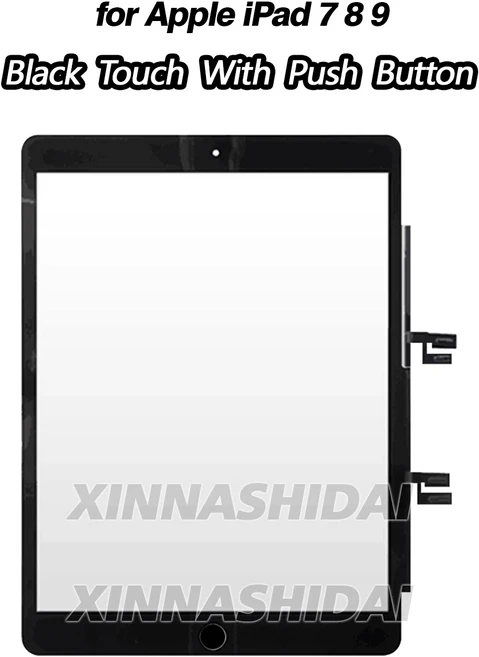 LCD 터치 스크린 iPad 7 8 9 A2197 A2270 A2602 디스플레이 디지타이저 교체, 03 B TP With Button