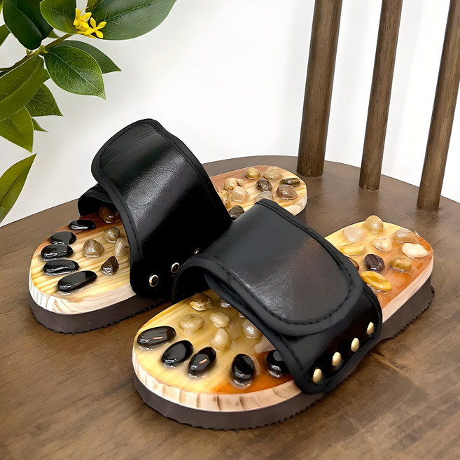 스토리빙 남녀공용 자갈 지압 슬리퍼