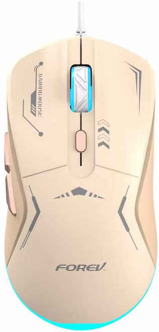 포렙 게이밍 유선 마우스 FV-X9, 베이지