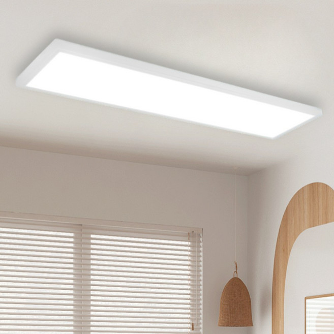 LED 엣지등 초슬림 초경량 60w 직하 면조명 1285x320 플리커프리 AS 2년, 화이트