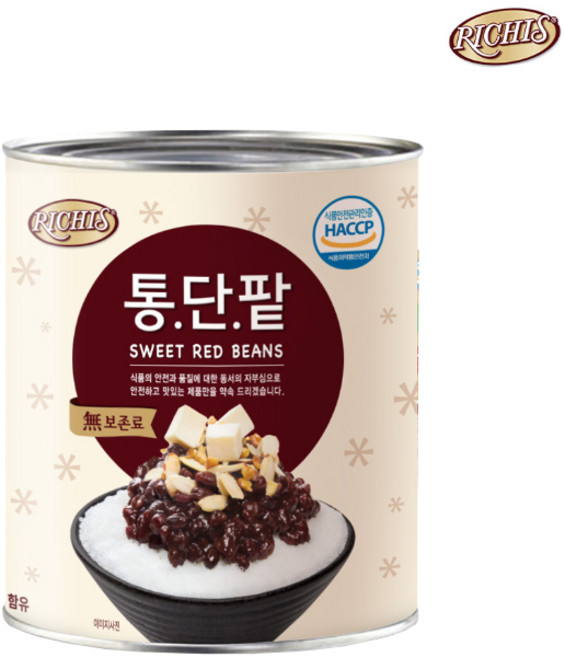 리치스 통단팥, 3kg, 3개