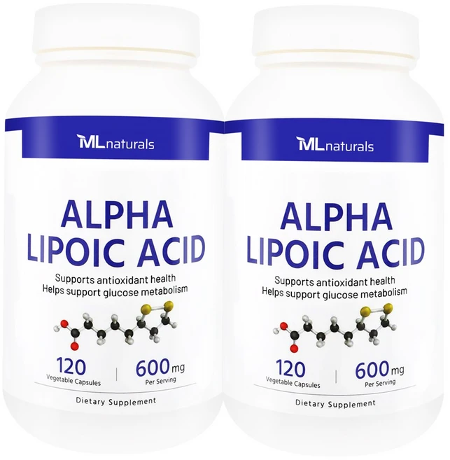 [미국빠른직구] 마이라이프 내추럴스 알파리포산 600 mg, 2개, 120정 - 쿠팡