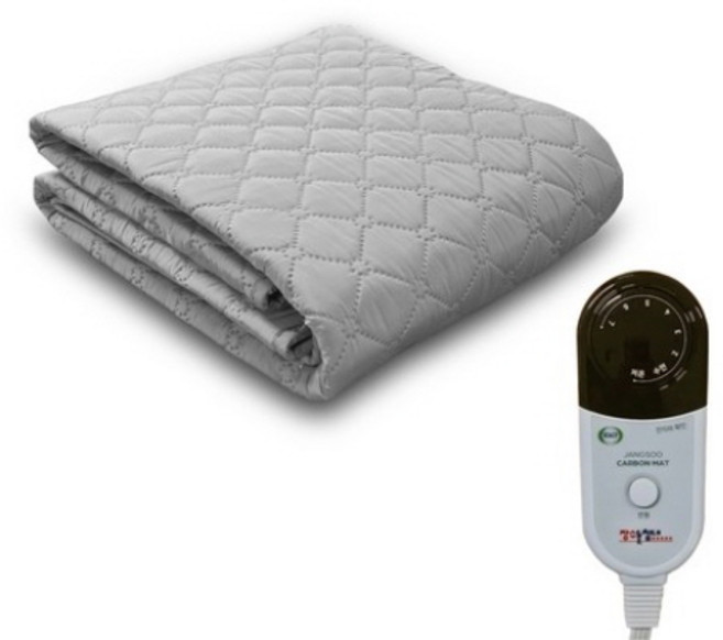 장수돌침대 자바원단 워셔블 카본매트 KHJS-2000Q, 그레이계열, SS(1100 x 1900 mm)