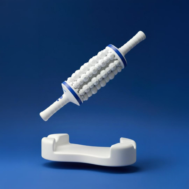 올메라 바디핏롤러 돌돌이 마사지기, 화이트, 1개