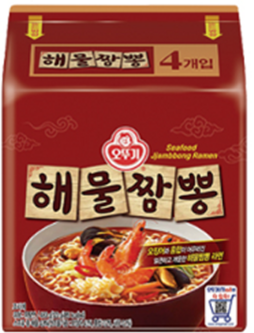 오뚜기 해물짬뽕 120g (4입)x4개, 4개