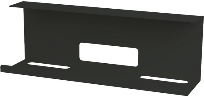 멀티탭 공유기 무타공 거치대 특대형플러스 다크그레이 책상 선반 고정형 전선 정리 콘센트 정리함- 벨크로타이사은품 당일발송, 1개, 다크 그레이