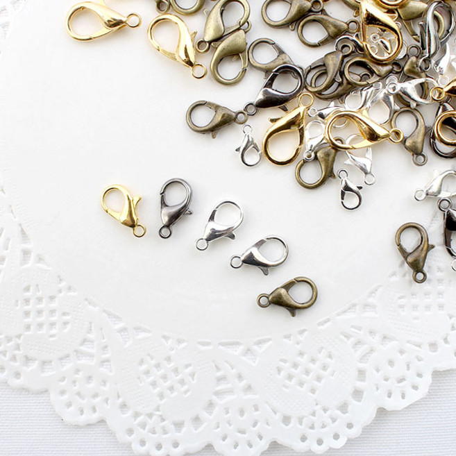 짱패브릭 (10개1세트) 랍스터 랍스타고리 컬러 사이즈, 니켈14mm, 1개