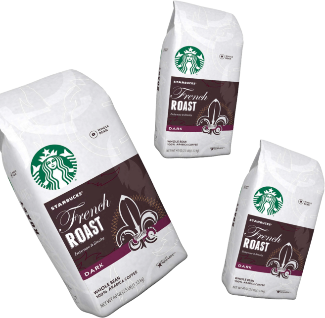 스타벅스 프렌치 로스트 홀빈 (Starbucks French Roast Whole Bean Coffee), 1.13kg, 3개