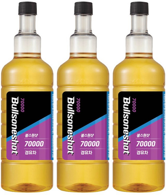 불스원 불스원샷 7만키로 연료첨가제 경유 500ml, 3개, 디젤/경유