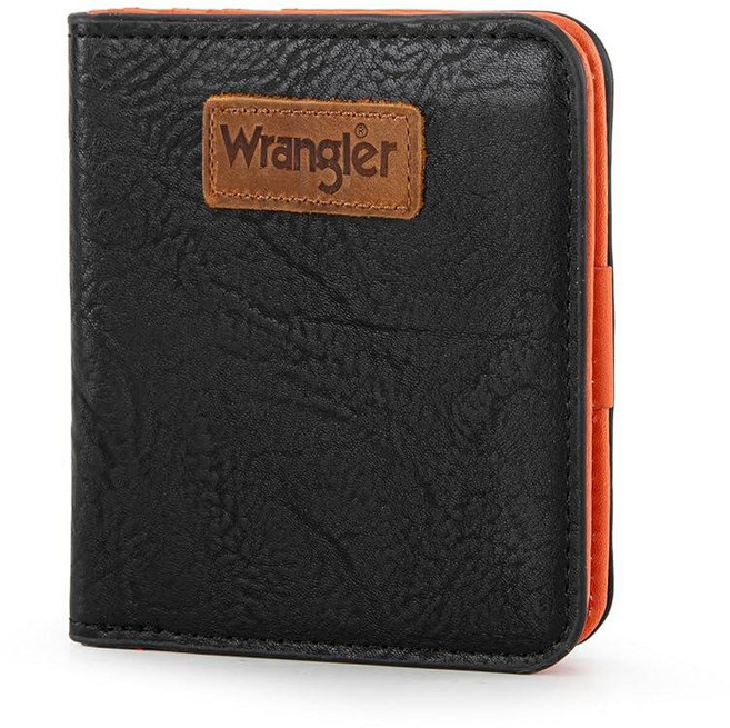 Montana West X Wrangler 지갑 여성용 스몰 Rfid 안감과 동전 지갑 블랙. 스몰 미니멀리스트 146529 8272107236