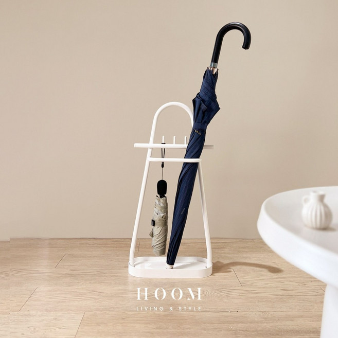 HOOM 禾慕生活 珪藻土吸水傘架, 1個, 奶油白｜寬 30 深 14.5 高 61, 奶油白
