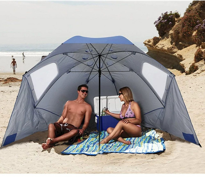 우산텐트 캠핑텐트 캠핑, 블루