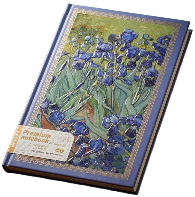 보스케 반고흐 명화 금박 양장 줄노트, 1개, 아이리스