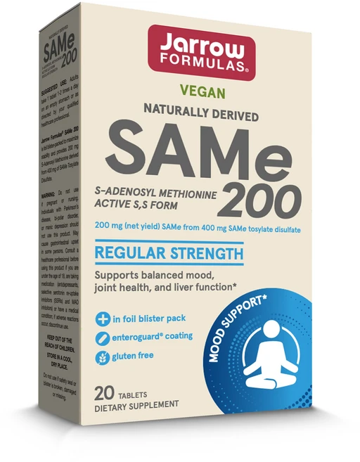 재로우 SAMe 200mg 타블렛 글루텐 프리 비건, 20정, 1개 - 쿠팡