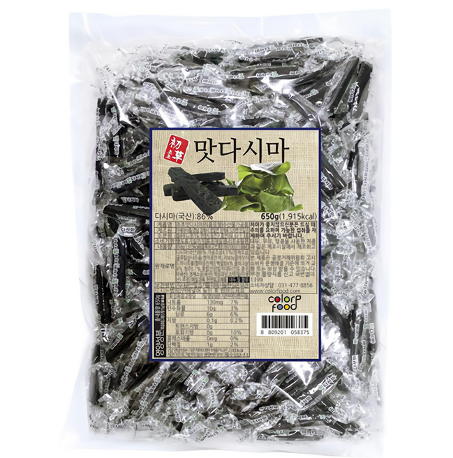 컬러푸드 초초 맛다시마 젤리, 1개, 650g