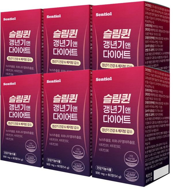 센티올 갱년기 다이어트 체지방 감소 카테킨, 6개, 60정
