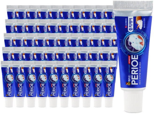 페리오 캐비티케어 여행용 휴대용 치약 20g 50개 치석케어 구취제거