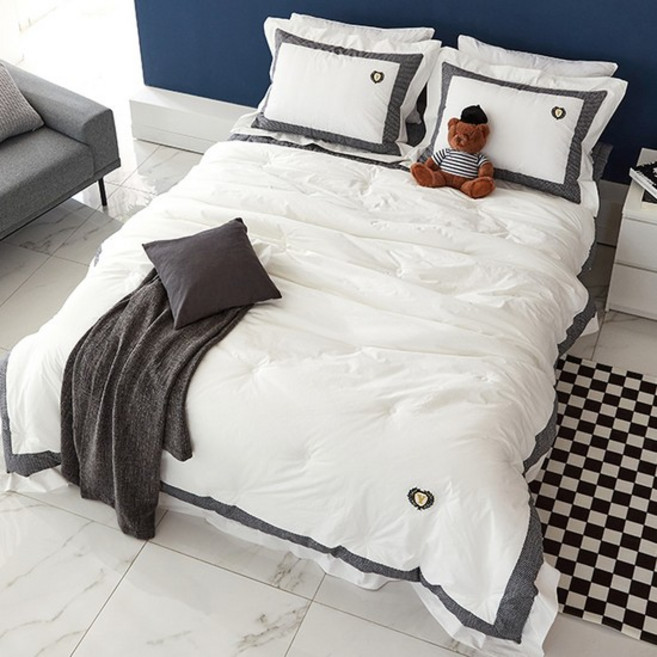 윤스홈 주디 고밀도순면 가을겨울 호텔식 차렵이불 슈퍼싱글