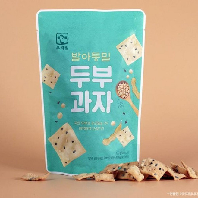 우리밀 발아통밀 두부과자 1EA, 본상품, 1, 100g