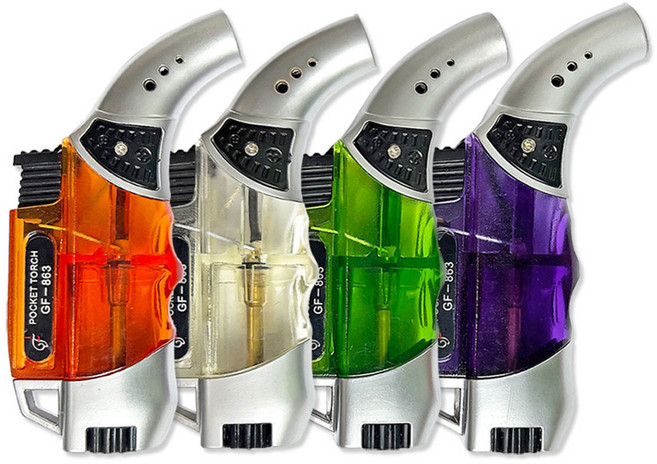 코끼리 터보라이터 GF-863 토치라이터 미니토치 포켓 뜸 한방 색상랜덤, 1개, 색상 렌덤