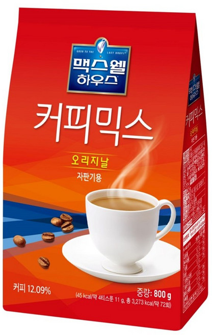 맥스웰하우스 [오리지날] 자판기용 커피믹스, 800g, 4개, 1개입