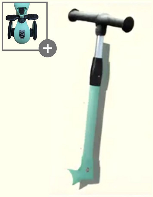 5세대 스쿳앤라이드 푸쉬바 손잡이 + 발판, 5세대 손잡이 민트(키위)+발판, 1개