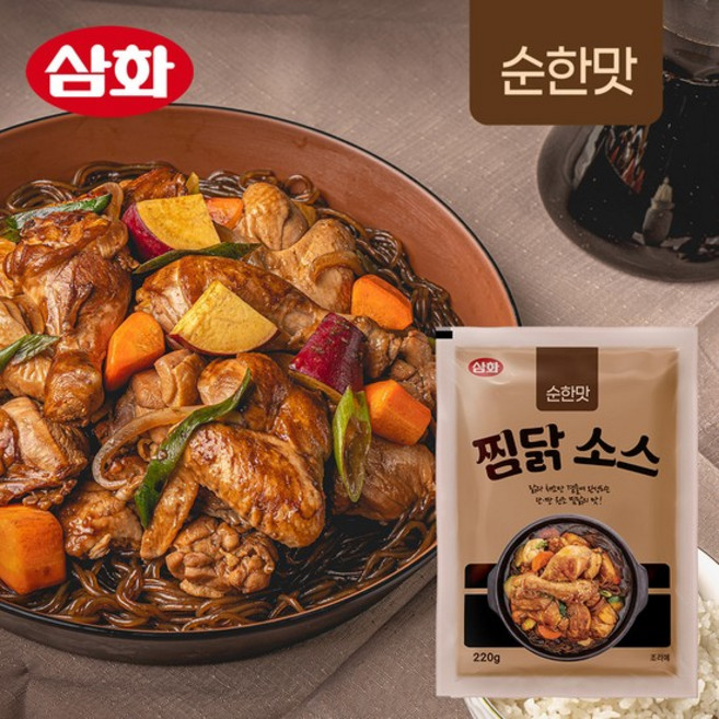 삼화식품 순한맛 찜닭 소스, 220g, 1개