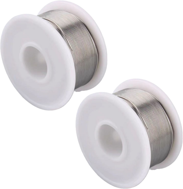 납땜용 실납 고순도 무세척 납땜용 와이어 저온 용접 와이어 1.0mm, 2개, 50g