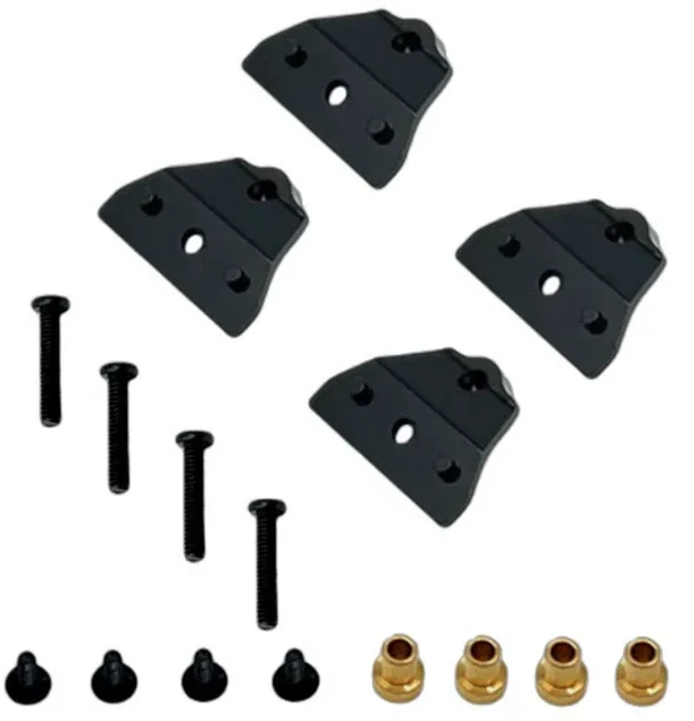 MN 1/12 탱크 300 OP 액세서리용 서스펜션 브래킷 금속 업그레이드 부품 Rc 모델 크롤러 자동차 트럭 버기, 03 검정색