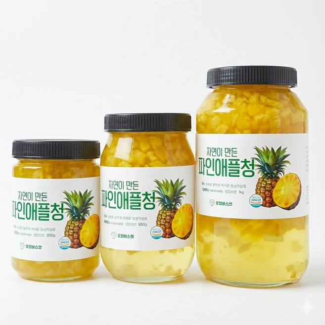 로컬바스켓 자연이 만든 건강 수제 파인애플청, 550g, 1개, 1개입
