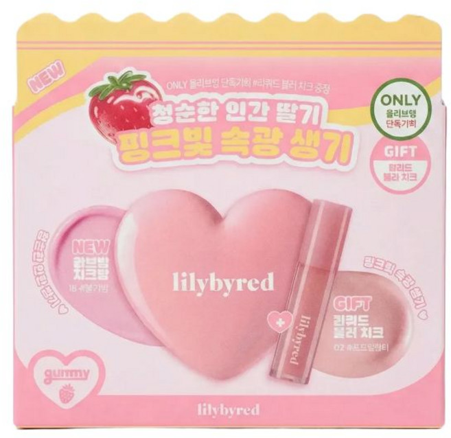릴리바이레드 러브빔 치크밤 기획/리퀴드 블러 치크 [정품배송]lilybyred, 1개, [기획/리퀴드 블러 치크] 18 딸기빔