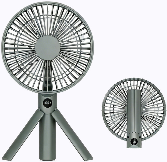 BLDC모터 대형 저소음 무선 접이식 손선풍기 16cm 휴대용 선풍기, 올리브 그린, DQ280