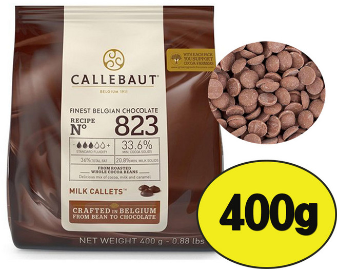 맘쿠킹 칼리바우트 밀크 커버춰 초콜릿 823, 400g, 1개