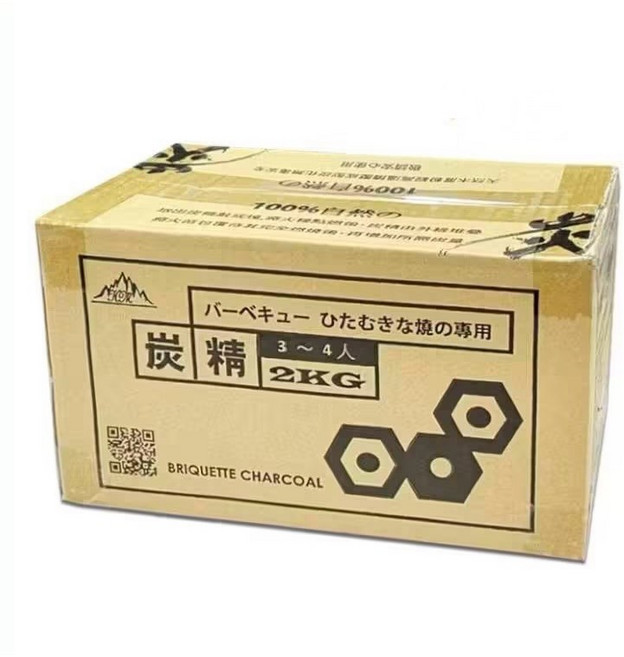 木炭 環保炭精 木碳 火炭 少煙 耐燒 持久炭 烤肉炭 露營木炭, 1個, 碳精（2公斤）, 2g