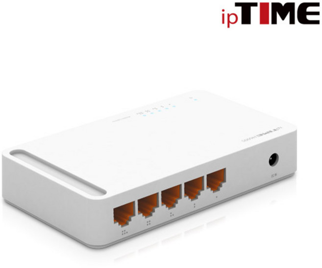 iptime 기가비트 스위칭허브 H6005+랜케이블, H6005+랜케이블 CAT6-10M 2개, 1개