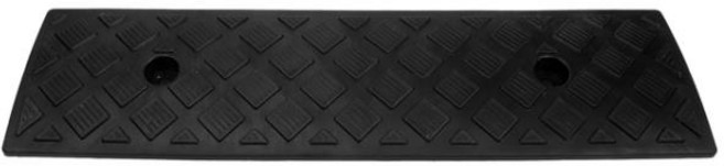 스텝 매트 경사 로딩 램프 자동차 커브 오토바이 패드 고무 창고 문턱 플라스틱 러그, 1개