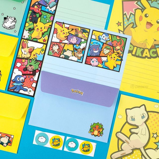포켓몬 편선지 세트, 혼합색상, 1개