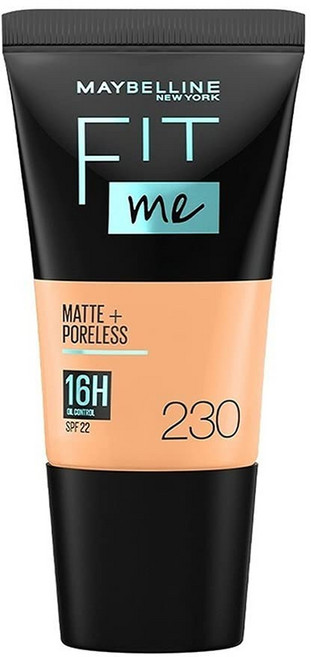 Maybelline Maybelline New York Fit Me Matte Liquid Foundation, 18ml, Shade 230 Natural Buff, 1개
