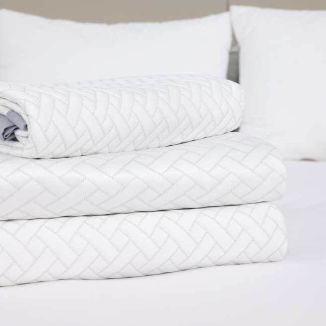 청담한일 냉감패드 여름 매트리스 침대패드 시원한 쿨링 아기 쿨매트, 화이트