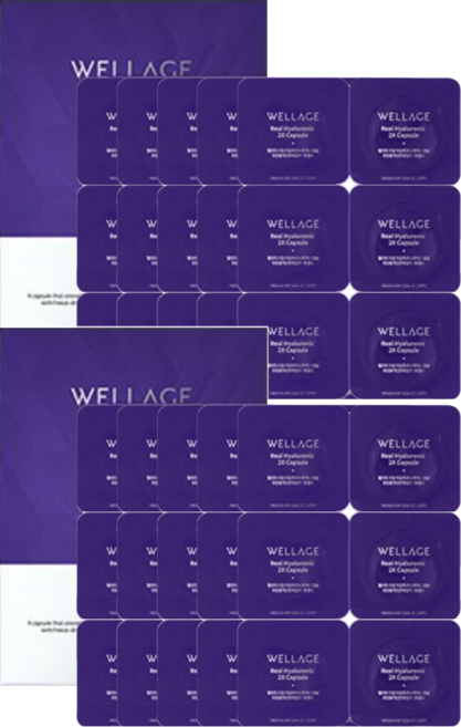 웰라쥬 리얼 히알루로닉 캡슐 시즌3 60회분 동결건조 히알루론산 (앰플 미포함), 20mg, 60개