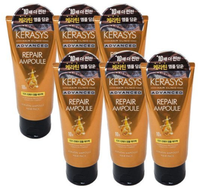 케라시스 어드밴스드 10x 리페어 앰플 헤어팩 300ml 6개