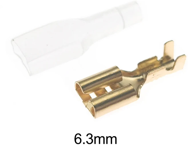 5mm2 8mm 50set 전기 와이어 압착 8mm 커넥터 3mm 16AWG 5mm2 단자 스페이드 100set 22 슬리브, 01 50set, 02 6.3mm