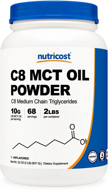 뉴트리코스트 C8 MCT 오일 파우더 2lb 무맛, 907g, 1개 - 쿠팡