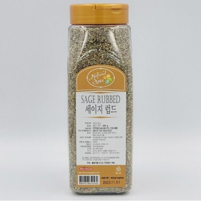 내츄럴스파이스 세이지 럽드, 200g, 3개