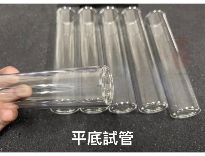 平底翻口玻璃試管 線香收納管 實驗器材乾燥花適用, 1個, 18*180mm